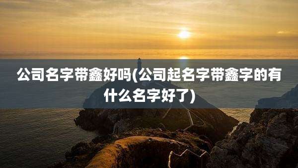 公司名字带鑫好吗(公司起名字带鑫字的有什么名字好了)