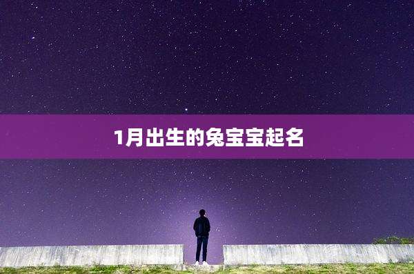 1月出生的兔宝宝起名