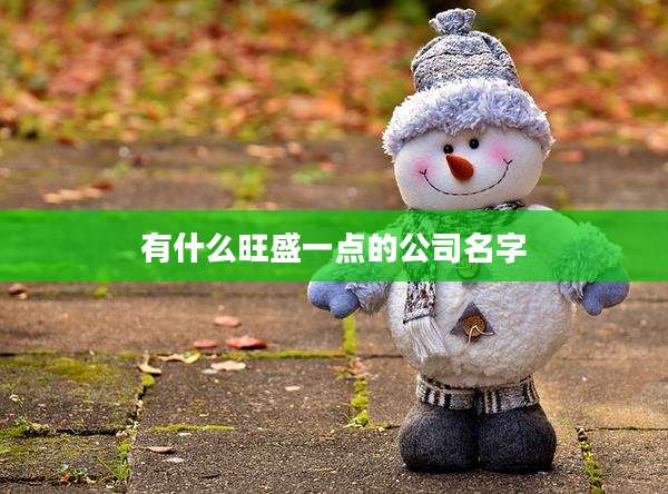 有什么旺盛一点的公司名字