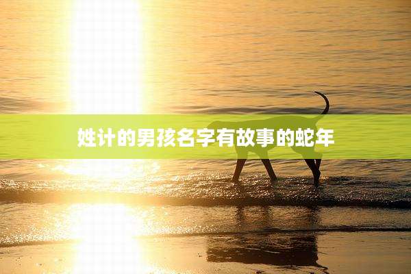姓计的男孩名字有故事的蛇年