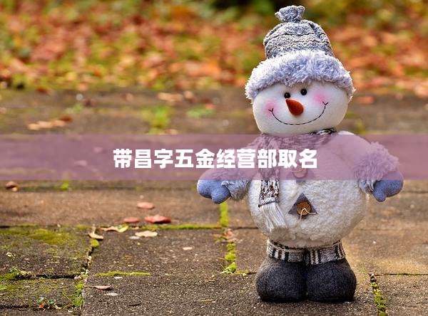 带昌字五金经营部取名