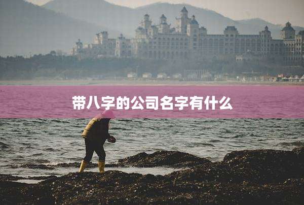 带八字的公司名字有什么