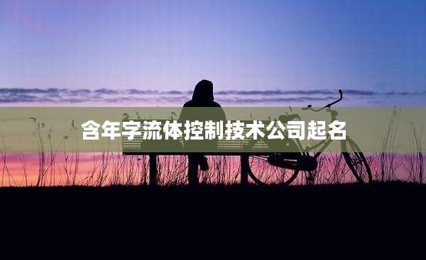 含年字流体控制技术公司起名