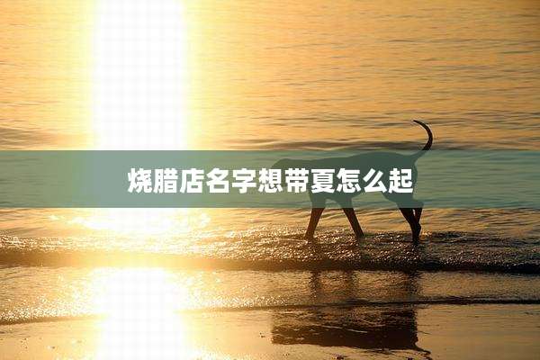 烧腊店名字想带夏怎么起