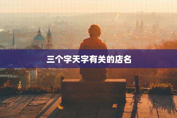 三个字天字有关的店名