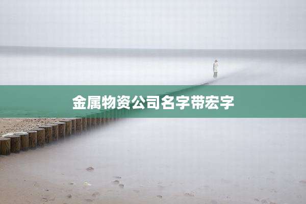 金属物资公司名字带宏字