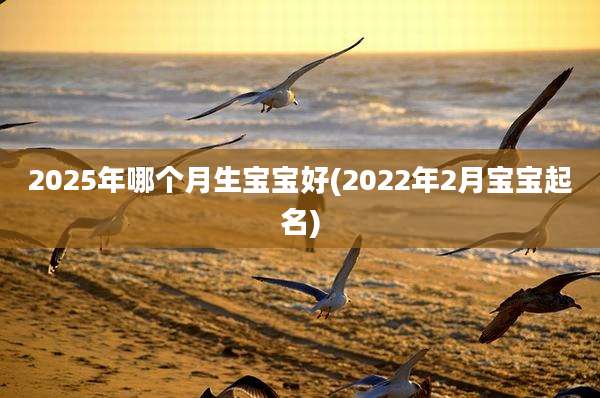 2025年哪个月生宝宝好(2022年2月宝宝起名)