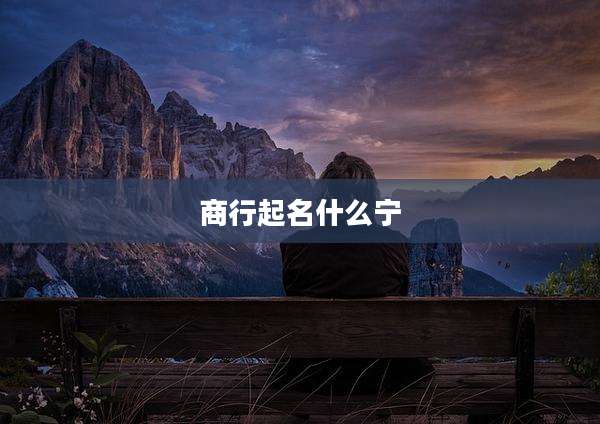 商行起名什么宁