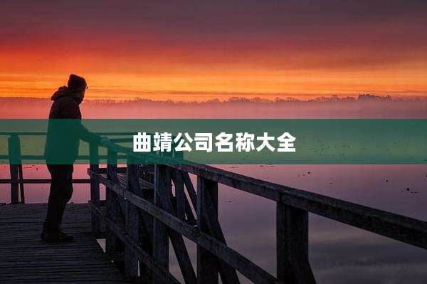 曲靖公司名称大全