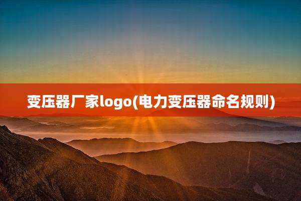 变压器厂家logo(电力变压器命名规则)