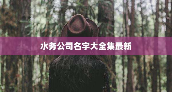 水务公司名字大全集最新