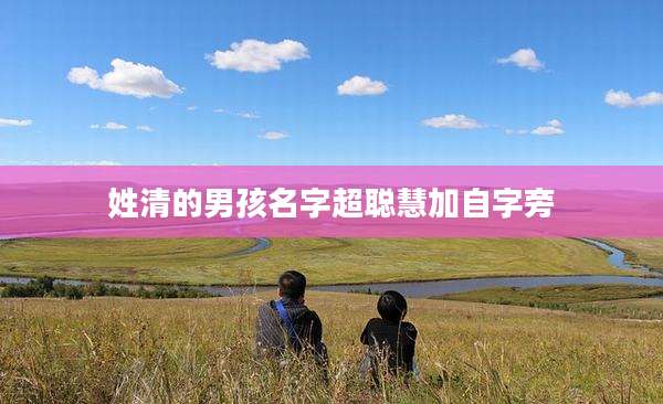 姓清的男孩名字超聪慧加自字旁