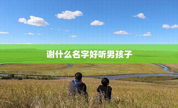 谢什么名字好听男孩子