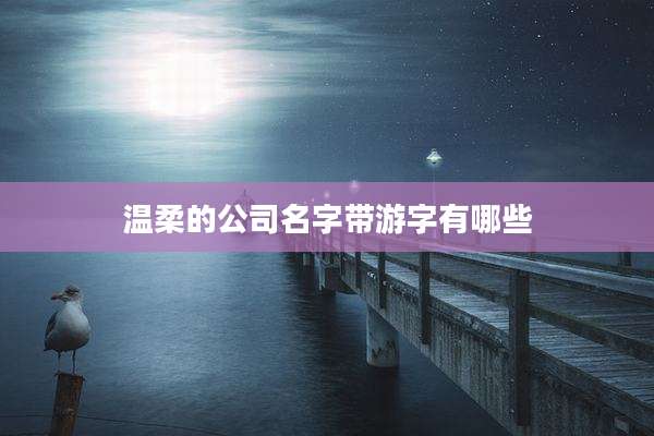 温柔的公司名字带游字有哪些