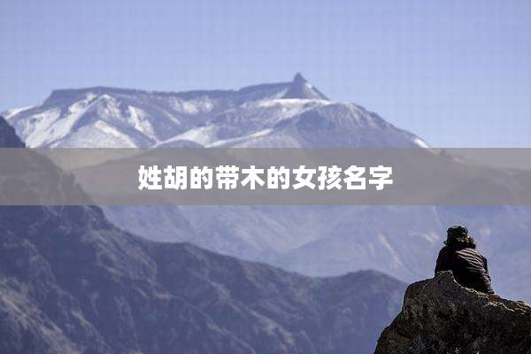 姓胡的带木的女孩名字