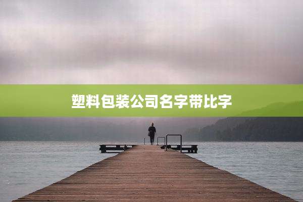 塑料包装公司名字带比字