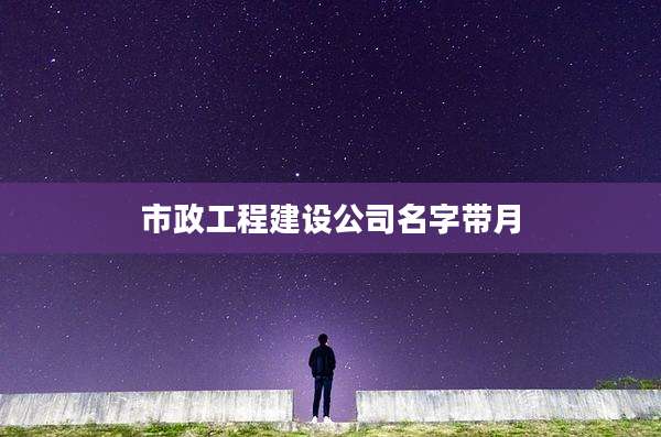 市政工程建设公司名字带月
