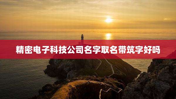精密电子科技公司名字取名带筑字好吗