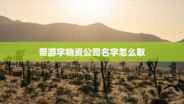 带游字物资公司名字怎么取