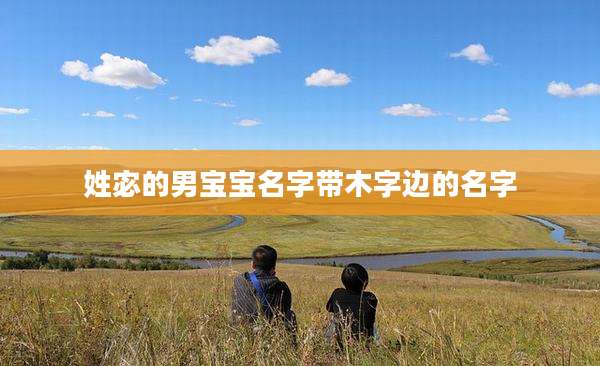 姓宓的男宝宝名字带木字边的名字