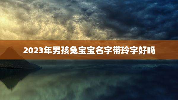 2023年男孩兔宝宝名字带玲字好吗
