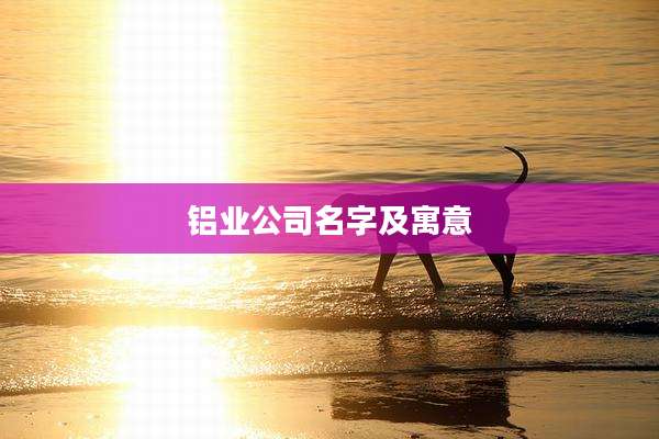 铝业公司名字及寓意