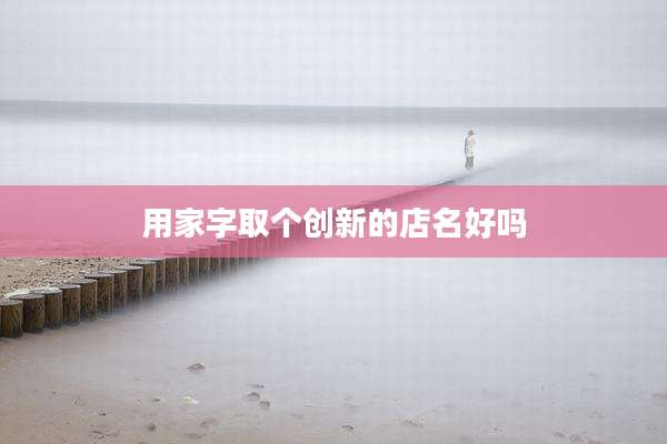 用家字取个创新的店名好吗