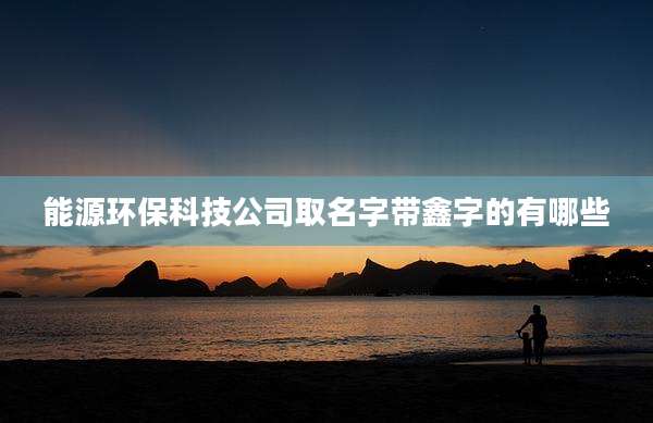 能源环保科技公司取名字带鑫字的有哪些