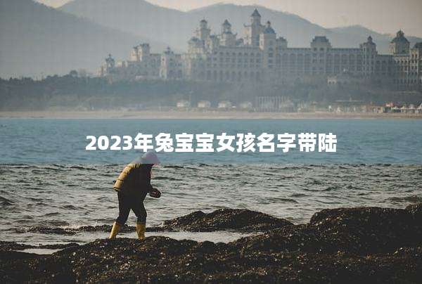 2023年兔宝宝女孩名字带陆