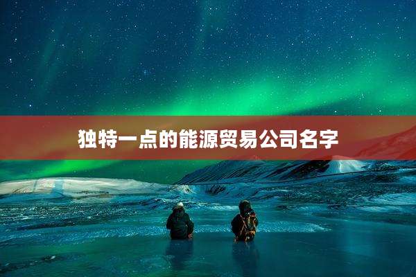 独特一点的能源贸易公司名字