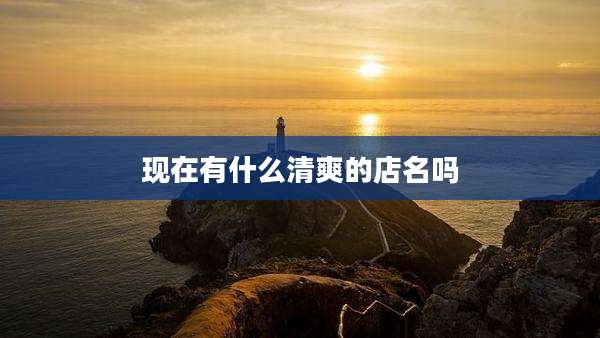 现在有什么清爽的店名吗