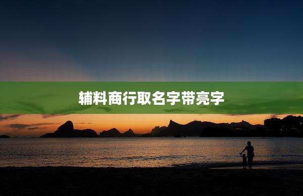 辅料商行取名字带亮字