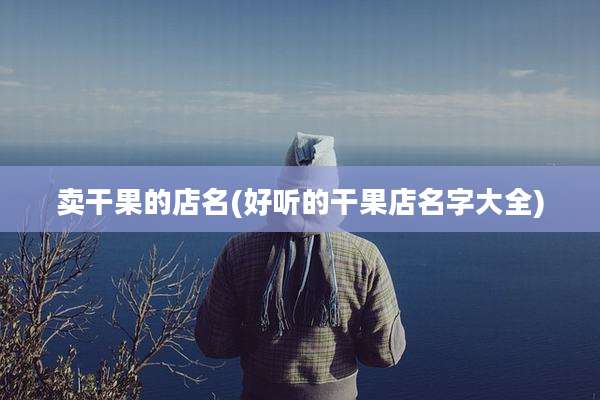卖干果的店名(好听的干果店名字大全)