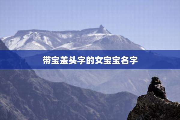 带宝盖头字的女宝宝名字