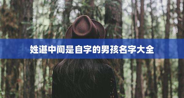 姓谌中间是自字的男孩名字大全