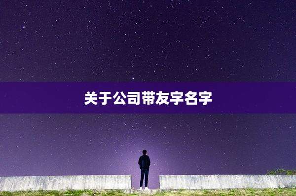 关于公司带友字名字