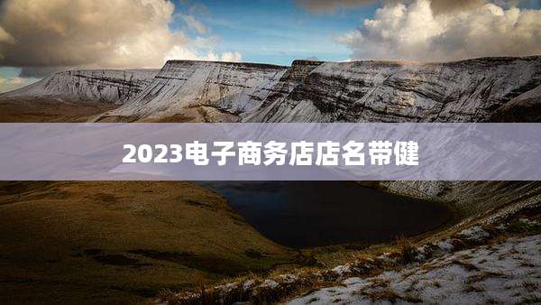 2023电子商务店店名带健