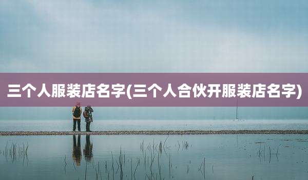 三个人服装店名字(三个人合伙开服装店名字)