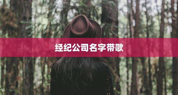 经纪公司名字带歌