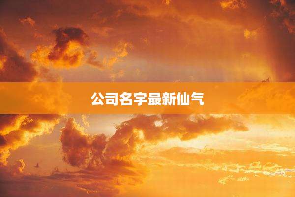 公司名字最新仙气