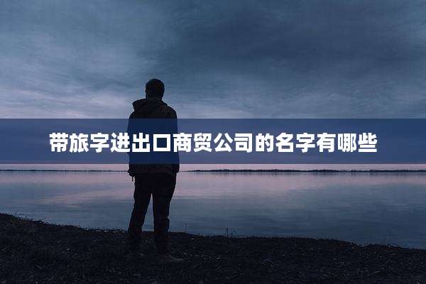 带旅字进出口商贸公司的名字有哪些