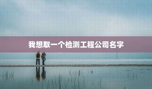 我想取一个检测工程公司名字