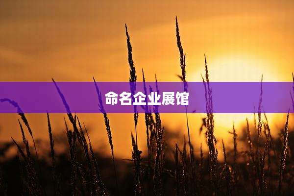 命名企业展馆