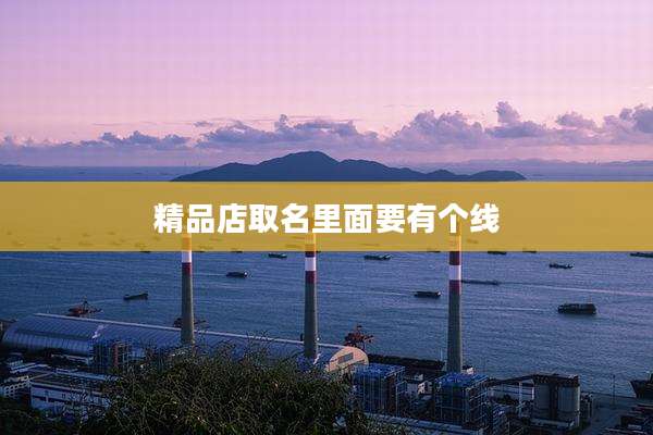 精品店取名里面要有个线