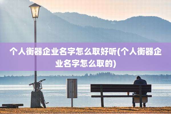 个人衡器企业名字怎么取好听(个人衡器企业名字怎么取的)