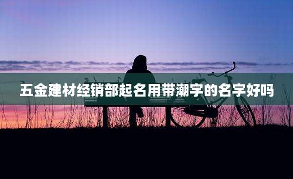 五金建材经销部起名用带潮字的名字好吗