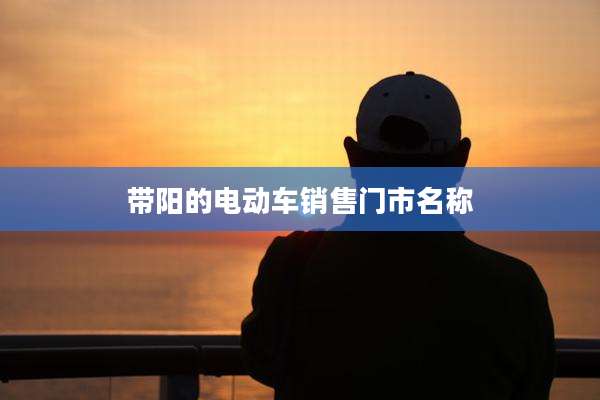 带阳的电动车销售门市名称