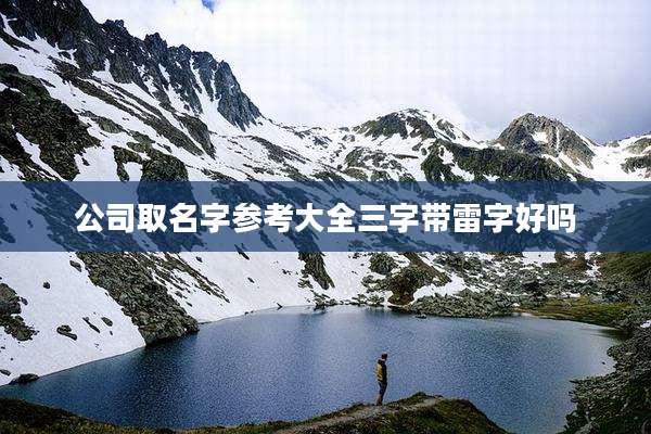 公司取名字参考大全三字带雷字好吗