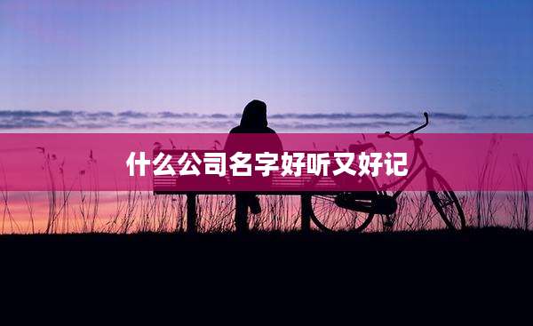 什么公司名字好听又好记