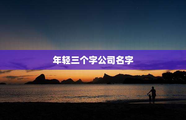 年轻三个字公司名字